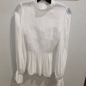 Like new- Ramy Brook white turtleneck blouse